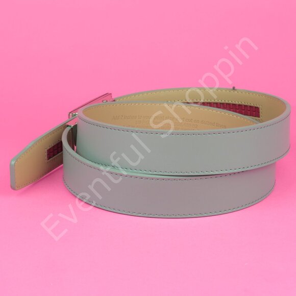 Neubelt Ratchet Belt Mens 38 Gray Precut Vegan Leather - Picture 2 of 9